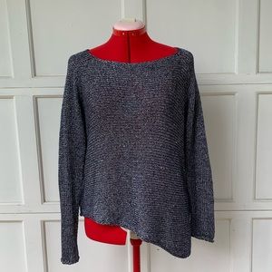 Zara Sweater in Silver and Blue Marl